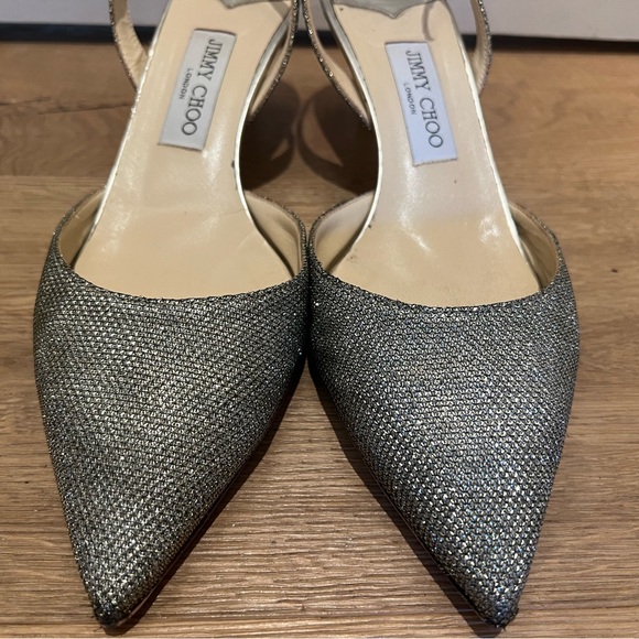 JIMMY CHOO shimmering kitten heels - Picture 2 of 9